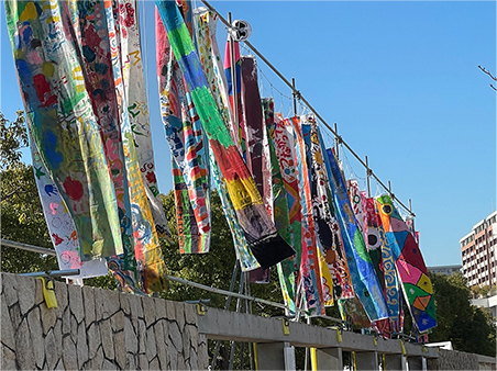 元気のぼり掲揚 HAT神戸 なぎさ公園 2024年1月17日