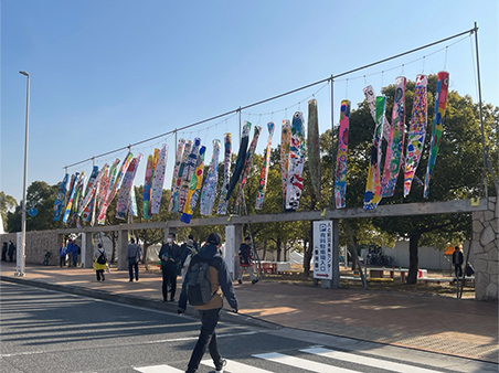 元気のぼり掲揚 HAT神戸 なぎさ公園 2026年1月17日