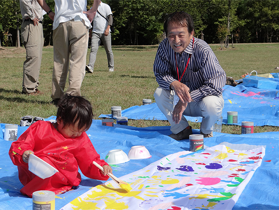 <i>Genki-nobori</i> Workshop at the Lawn Plaza of Arimafuji Park, Sanda, Hyogo