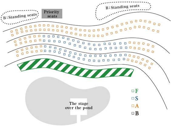Seating chart of <i>Noh of the Wind IV</i>
