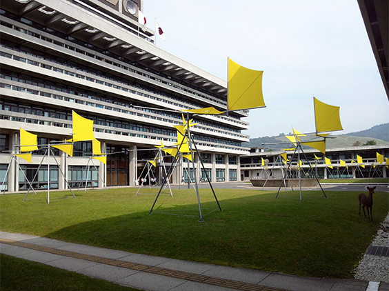 Works at Nara Prefectoral Office in Big Art Festival in Nara Prefecture