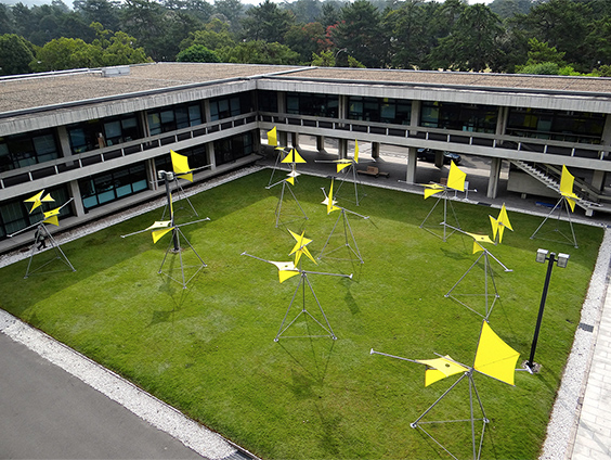 Works at Nara Prefectoral Office in Big Art Festival in Nara Prefecture